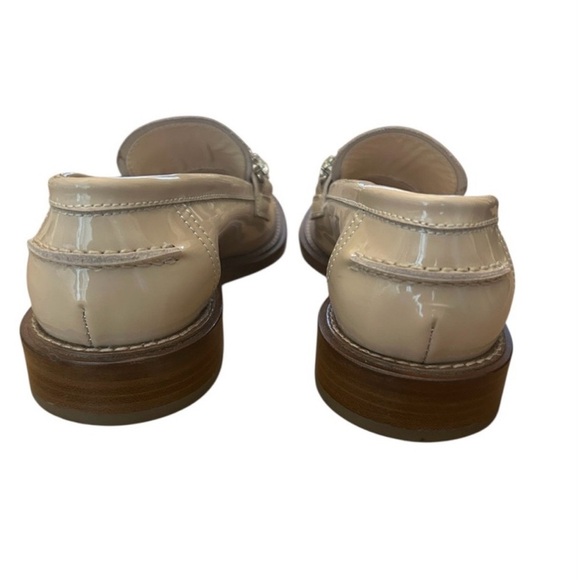 AGL Attilio Giusti Leombruni Lola Strass Mixed Crystal Loafers Nude Size 36.5 - Picture 4 of 10